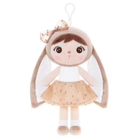 Metoo Mini Beige Bunny Doll with Bow