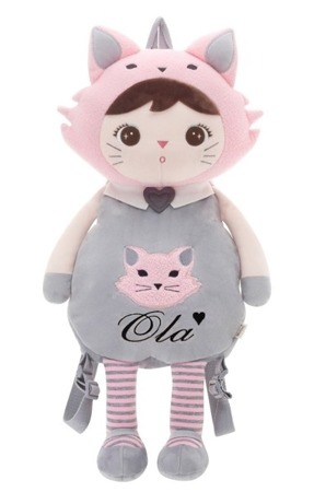 Metoo Personalized Cat Girl Backpack