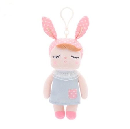 Mini Metoo Angela Personalized Bunny Doll in Grey Dress