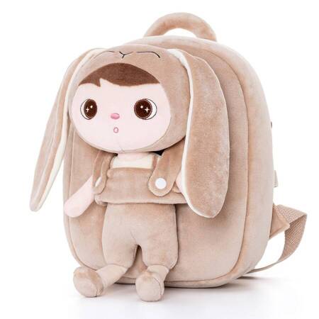 Personalized Beige Bunny Backpack