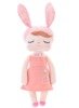  Metoo Angela Personalized Bunny Doll in Peach Dress