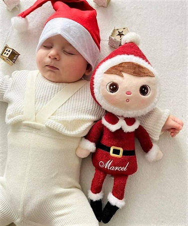 Metoo Personalized Santa Claus Boy Doll