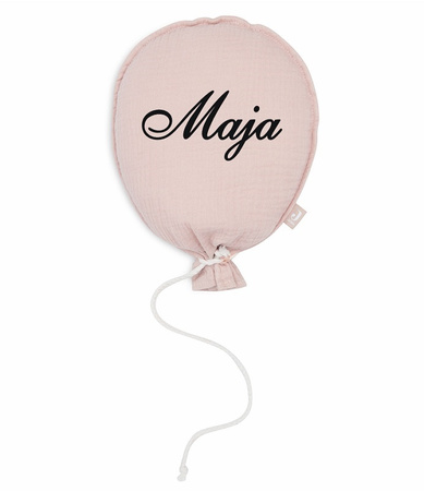 Balon z imieniem - Pudrowy Róż